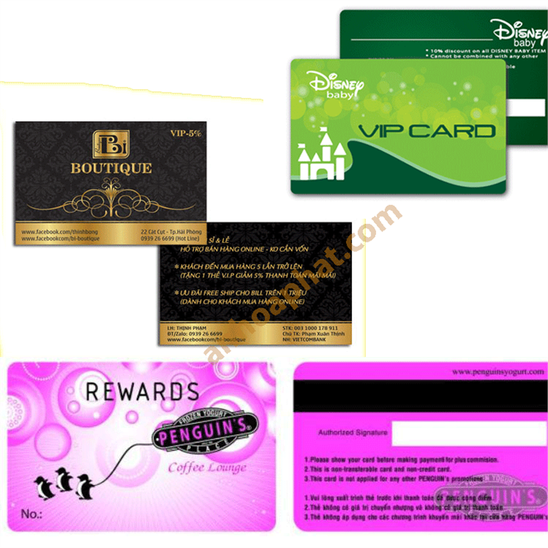 Một số mẫu thẻ nhựa khuyến mại